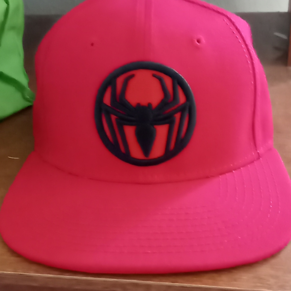 All red marvel spiderman hat